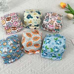 Cute Printed Dog Physiological Pants for Male Puppy Shorts Dog Underwear Washable Dog Diaper Pet Panty