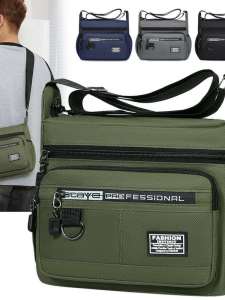 Water-resistant Mens Backpack Sturdy Wearing Big-capacity Shoulder Messenger Bag for Business Roundtrips Various Colors Street Style