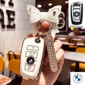 เคส Kunci Remote Mobil Tpu สำหรับ BMW 2/X3/5/M6/X2/X4/6/7/1/M4/M5/3/4พวงกุญแจที่สวยงามพวงกุญแจ BMW