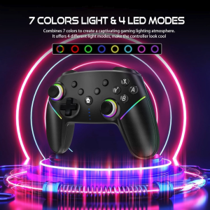 จอยเกมส์ SZ-932B คอนโทรลเลอร์ RGB บลูทูธไร้สาย สําหรับ Switch Oled lite PC Gaming Controller
