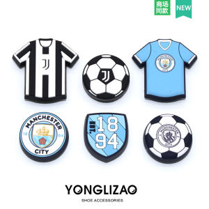 New Crocs Porous Shoes Accessories Genuine Goods Carluo Chi Shoes Flower Shoes Decoration Zhibi Star Accessories Football Fun