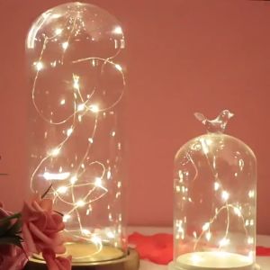 5M/10M USB ไฟประดับ LED สายลวดไฟทองแดง Garland ลวดแสงไฟตกแต่ง  สำหรับปาร์ตี้คริสต์มาส งานแต่งงานชาร์จ USB