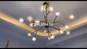 (Hàng cao cấp) Đèn thả trần phale cho phòng khách biệt thựnhà hàngkhách sạn spa phong cách hiện đại sang trọng tặng kèm bóng Led tiết kiệm điện