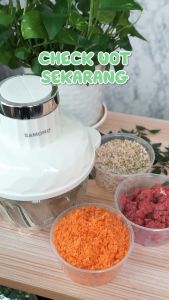 SAMONO 300W Food Chopper Kaca  2L Food Processor Multifungsi MPASI Penggiling Daging Sayur 2 Speed SW-C300