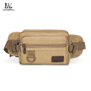 LouisWill กระเป๋าคาดเอวสำหรับผู้ชายกระเป๋าคาดเอวกระเป๋าออกกำลังกายกระเป๋าหน้าอกกลางแจ้งกีฬาความจุขนาดใหญ่ไม่เป็นทางการผ้าใบกระเป๋าสะพายไหล่ถนนกระเป๋าคาดอกแฟชั่นอเนกประสงค์กระเป๋าออกกำลังกายกระเป๋าเดินทางกระเป๋าสำหรับผู้ชายผู้หญิง