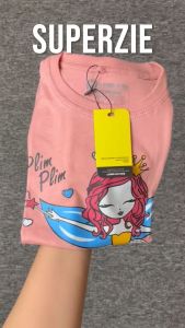 Baju anak cewek usia 1 2 3 4 5 6 7 8 tahun motif plim plim Warna DUSTY Bahan Katun Premium 30s