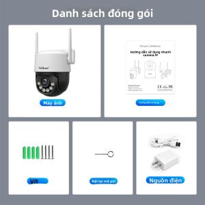 Camera Srihome 8MP 4K WiFi PTZ Với Tầm Nhìn Ban Đêm Thông Minh Chống Nước IP66 Bảo Mật Ngoài Trời 360 Độ ° Phần Mềm Theo Dõi Tự Động Thông Minh SH072
