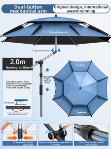 YUZHIYUAN | Dedicated Fishing Umbrella Sun Protection Water-resistant