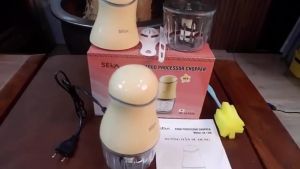 Máy xay đa năng cầm tay 6 lưỡi SEKA Công suất 200W Dung tích 300ml Cối Thủy Tinh Cao cấp chịu lực chịu nhiệt Máy xay ăn dặm cho bé xay thịt cháo sinh tố tỏi ớt.