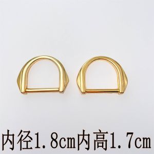 Handmade Metal Hardware Accessories D-Shape Buckle Semi-Circular Connect Buckle Adjustable Strap Buckle for Backpacks And Luggage