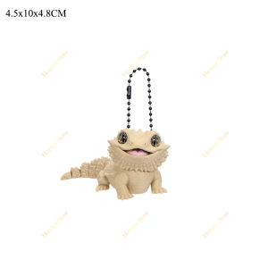 3D Printed Cute Bearded Dragon Figurine Lizard Statue Desktop Ornament Reptile Lover Gift Home Decor Animal Collection Craft