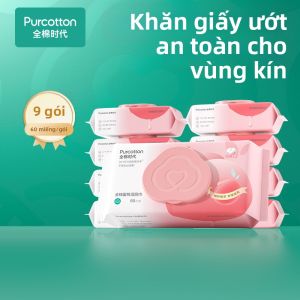 Purcotton | Khăn Ướt Chống Khuẩn Mùi Đào