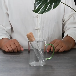 RAZZUM Saringan Teh Kaca Filter Reusable Infuser Glass Tube