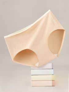 Miiow | Pure Cotton Ice Silk Underwear Womens Seamless Yoga Sports Triangle Shorts Summer Breathable Comfortable Anti-bacterial Briefs