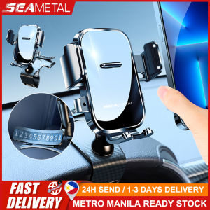 🇵🇭 SEAMETAL Car Phone Holder Heavy Duty for Dashboard Universal Sun Visor Cell Phone Car Clip Mount Car Navigation Bracket