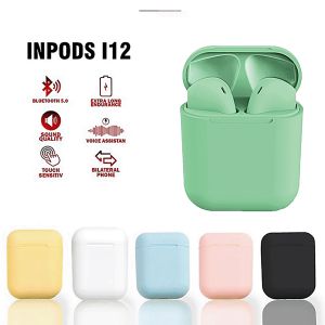 KOK [BISA COD GRATIS ONGKIR] Handsfree Headset Bluetooth inpods i12 TWS Wireless Earphone Bluetooth Earbuds Macaron