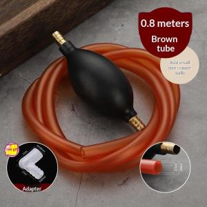 OUHOE | Manual Water Oil Liquid Syphon Pump Hand Siphon Pipe Hose Portable Fuel Transfer Tool for Car and Motorcycle Flexible Kit