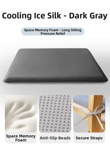Memory Foam Seat Cushion Office Sitting Essential Chair Pad Summer Student Butt Pad Bench Dining Table Chair Seat Cushion
