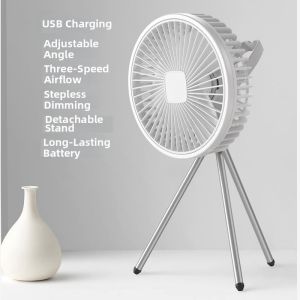 Outdoor Camping Fan Light Rechargeable Long Battery Life