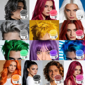 Valentines Day DIY Hair Dyed Mud Hair Colour Wax Easy To Wash Coloring Cream One-time Hairs Beard and Eyebrows Colour Products