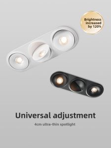 DENGFU | Ultra-Thin Adjustable Direction Recessed Light No Main Lamp Design