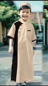 JUBAH ANAK LAKI-LAKI MODEL AZKA FREE PECI/ BAJU KOKO/GAMIS ANAK