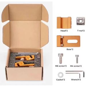 CNC Side Fixture Clamp for CNC 3018 Fixed T-Track Precision Fixtures Clamping Vise Aluminum Tiger Claw Flat End Bench