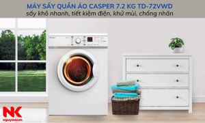 Máy sấy quần áo Casper 7.2 kg TD-72VWD