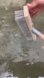 Stainless Steel Wire Brush Long Handle Wire Brush Floor Washing Brush Long Floor Pool Plate Hard Brush Iron Brush Stiff Bristle Brush for Garage Patio Garden Moss#TB06#TB01