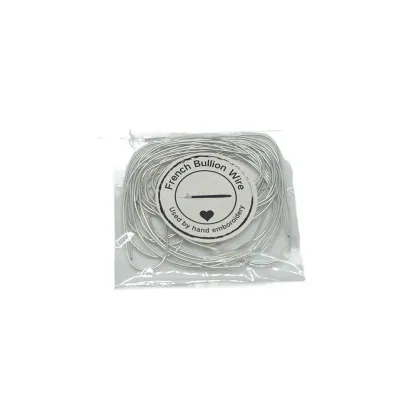 Gold Thread Silver Thread Embroidery Thread Metallic Indian Wire 1.0mm Diameter Round Wire Shiny Wire Hand Embroidery Material