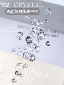 K9 Phong Cách Mới Đính Đá Tròn Trong Suốt Lấp Lánh Phủ Kín Móng Tay Đồ Trang Trí Móng Tay Pha Lê Trắng Trong Suốt Chất Lượng Cao Cấp