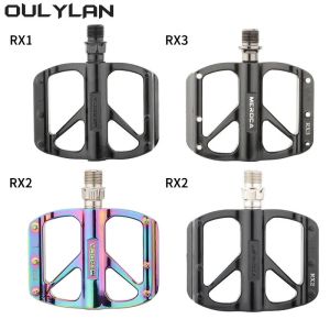 Meroca Hollow Pedal Anti-slip Footboard 3 Bearings Bicycle Pedal Ultralight nylon Fiber Mtb