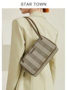 Startown Vintage Floral Shoulder Bag Womens Fashionable Versatile French Underarm Bag Casual Summer Leisure Handbag