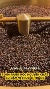 Cà Phê Rang Mộc Hương Rẫy Premium Solo Fine Robusta | 500G | Thơm vị Socola đen Caramel ngọt sâu Body day Không chua