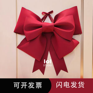 Valentines Day Large Butterfly Knot Decoration Wedding Ceremony Decor Pink Big Bow Knot Decorative Accessory for Couples
