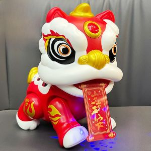 Electric Lion Dance Toy for Babies Sound And Movement Educational Early Learning New Year Gift Suitable for 0-3 Years Old Boys And Girls
