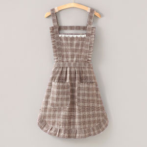 Váy Ngắn Cotton Nguyên Chất Bền Bỉ Cho Nhà Bếp Váy Bếp Pure Cotton Chống Mài Mòn Mới 2025 Váy Làm Việc Cho Nhà Hàng Váy Nấu Ăn Chuyên Nghiệp