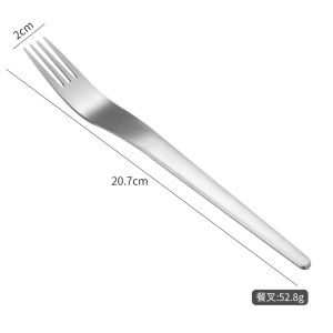 Thickened! Home Use 304 Stainless Steel Fruit Fork Dessert Small Fork Matte Finish Commercially Available Minimalist Japanese Style
