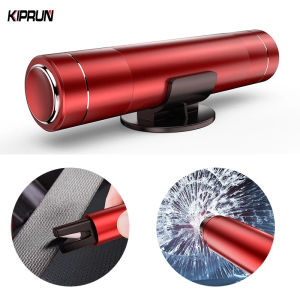 รถยนต์ KIPRUN กระจกหน้า รถยนต์ B Reaker ร่วมกับเครื่องมือรถช่วยชีวิต ค้อนตัดเข็มขัดนิรภัย ฉุกเฉิน ค้อนอลูมิเนียม