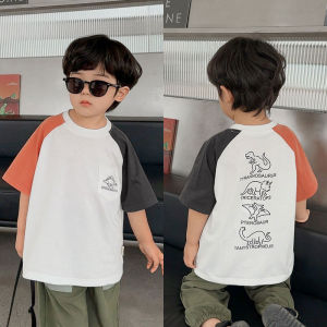 Áo Thun Cotton Tay Ngắn Mùa Hè Cho Bé Trai Áo Thun Trẻ Em Thời Trang Mỏng Thoáng Khí Thoải Mái Mặc Thường Ngày Cho Bé Trai