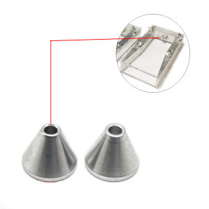 2 Pieces Silicone Molded Beads for Jewelry Casting Mould Frame Copper Aluminum Wax Injection Nozzle Jewellery Making Accessories