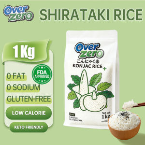 Over Zero Miracle Konjac Shirataki Rice Zero Sugar Zero Fat Gluten Free Instant Filling Rice 1KG High Satiety No Cooking Needed Low Carb Keto Friendly Student Traveler Quick Hot Water Brew