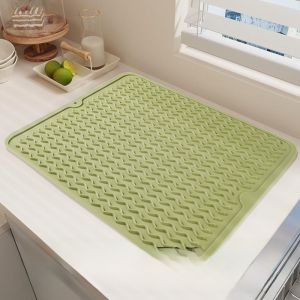 High-Temperature Resistant Silicone Heat Insulation Pad Anti-Scalding Drainage Kitchen Countertop Bar Protect Mat Non-Slip Dining Pad Pot Holder