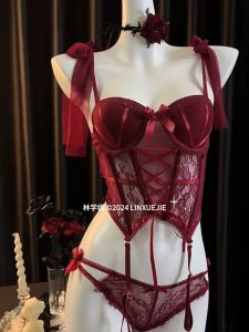 LINA GIRL ชุดชั้นใน ชุดคอร์เซ็ท ชุดลูกไม้ 🌻 แต่งโบว์ ลายลูกไม้ LN-1025