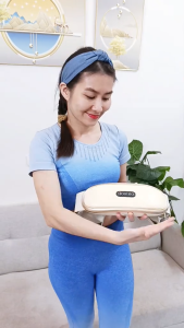 Máy Massage Bụng Rung Giảm Mỡ HOSIKO Đai Massage Giảm Mỡ Chườm Nóng Kết Hợp Với Rung Tần Số Cao Mát Xa Giảm Đau