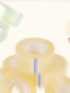 Cuộn băng keo trong nhỏ bản 18cm băng dính trong văn phòng đóng gói tiện dụng