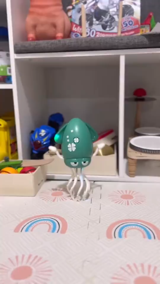 Dancing Octopus Toy Automatic Obstacle Avoidance Dancing Squid Toy With Music Funny Decompressio