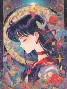 Kayou | Diamond Painting Cartoon Anime Beauty Moon Diamond Mosaic Handmade Art Exquisite Creative Gift Home Decoration