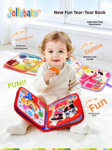 Jollybaby | Sách Im Lặng Cho Bé Chống Xé Montessori