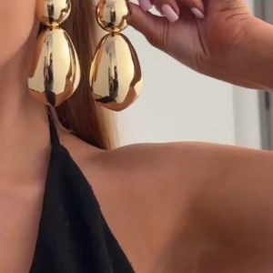 Ingemark 6 Styles Retro Exaggerated Irregular Geometric Stud Earrings Women Creative Punk Metal Piercing Earrings Charm Jewelry